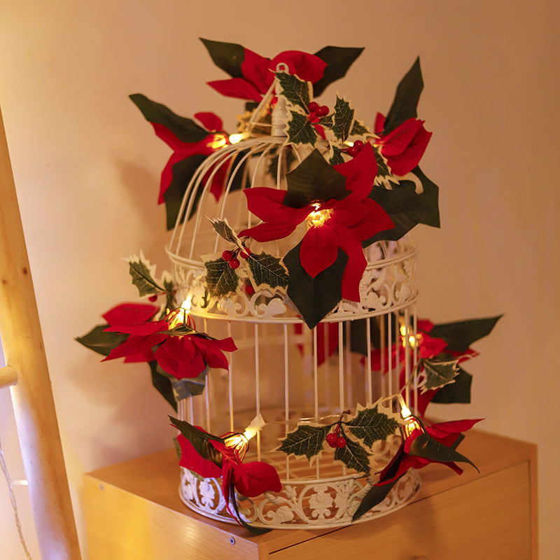 Flores de Pascua artificiales de 118" x 10" para bodas y eventos
