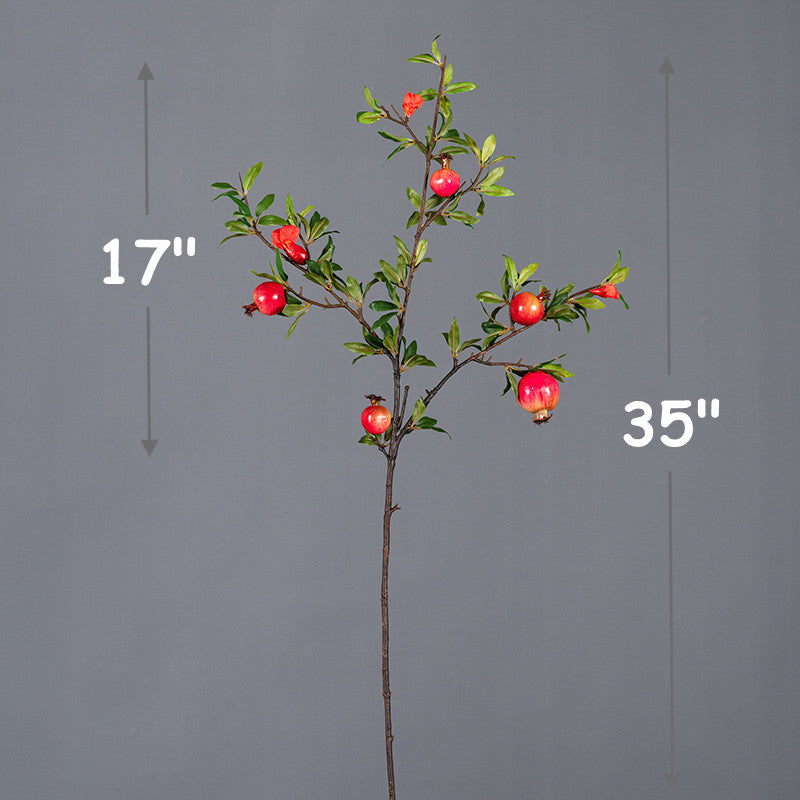 Tallos artificiales de 35" para bodas y eventos - Rojo 3 piezas