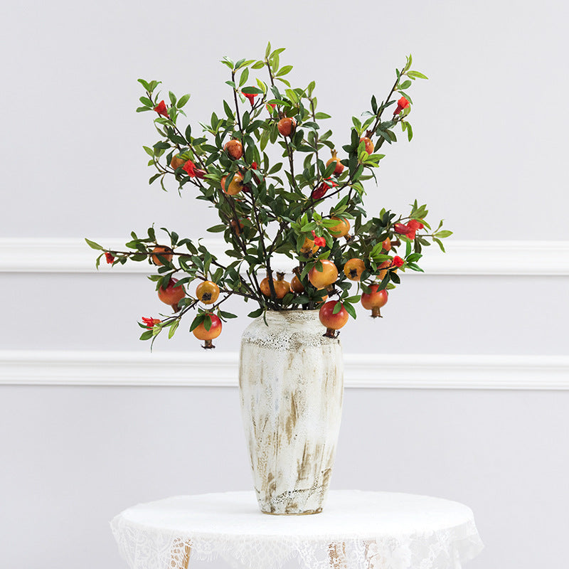 Tallos artificiales de 35" para bodas y eventos - Naranja 1 pieza
