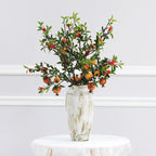 Tallos artificiales de 35" para bodas y eventos - Naranja 1 pieza