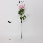 Ranúnculos artificiales con tacto real de 26" para bodas y eventos