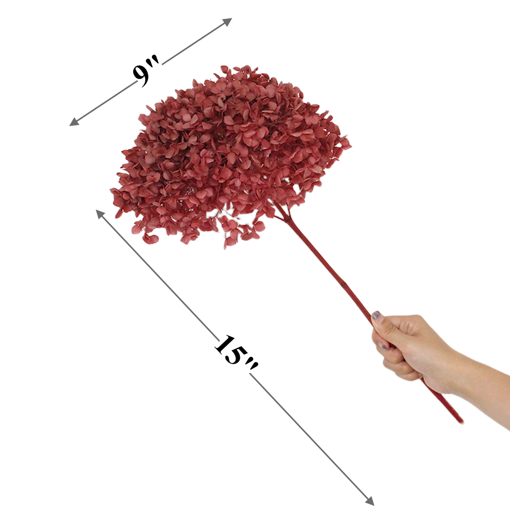 Hortensias artificiales de 15" x 9" para arreglos florales y proyectos DIY - Violeta