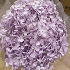 Hortensias artificiales de 15" x 9" para arreglos florales y proyectos DIY - Dusty morado