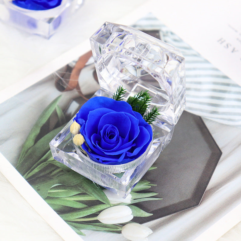 Rosas artificiales para decoración del hogar, eventos y escaparates - Azul