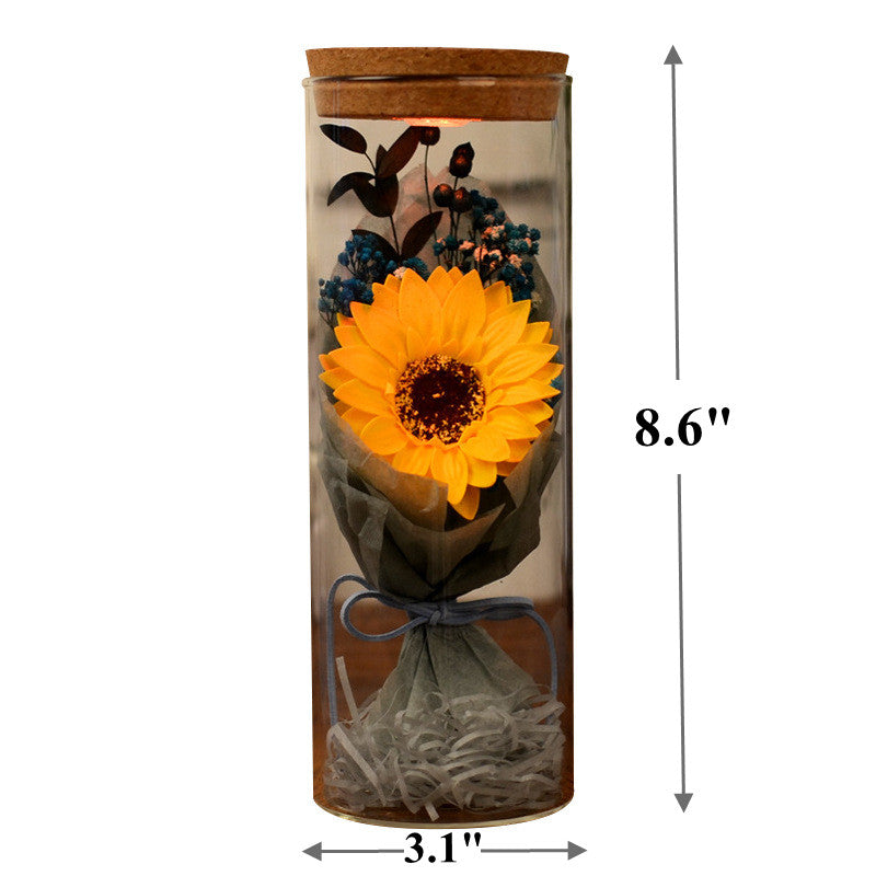 Girasoles artificiales de 9" x 3" para bodas y eventos - Amarillo sunflower