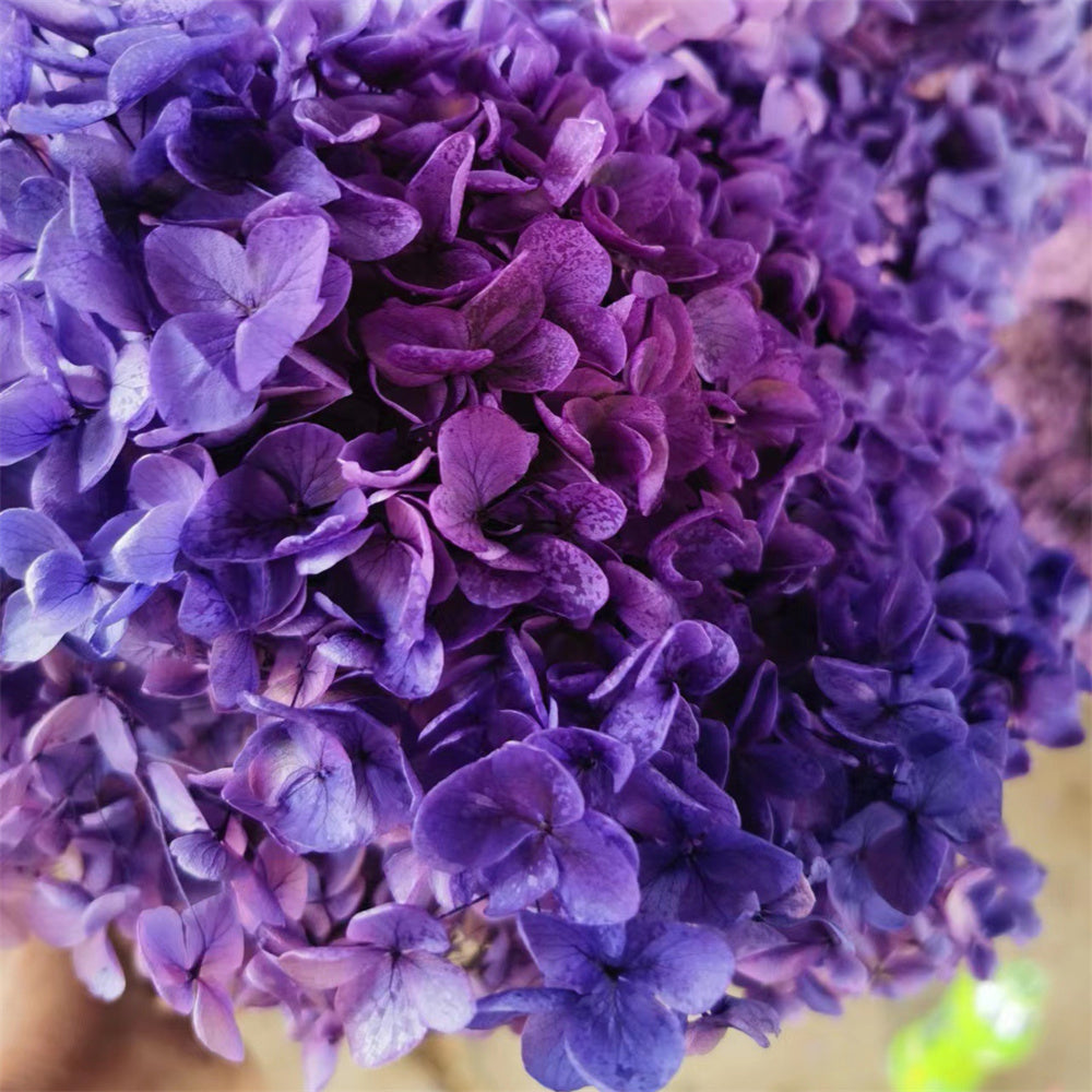 Hortensias artificiales de 15" x 9" para arreglos florales y proyectos DIY - Sapphire azul