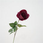 Rosas artificiales con tacto real de 26" para bodas y eventos - Naranja