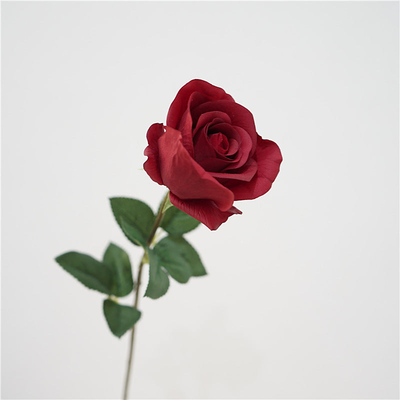 Rosas artificiales con tacto real de 26" para bodas y eventos - Amarillo