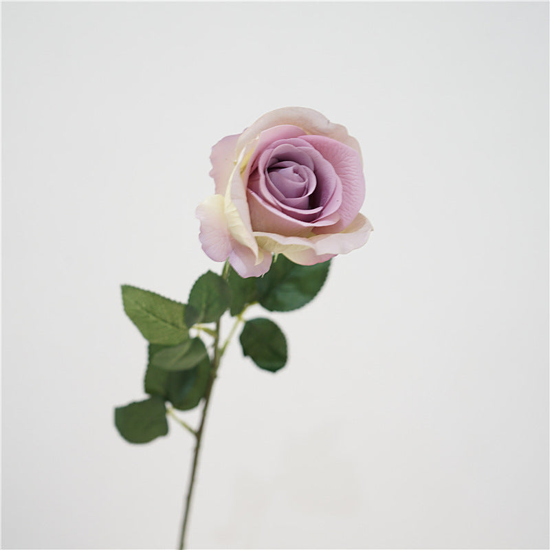 Rosas artificiales con tacto real de 26" para bodas y eventos - Rojo