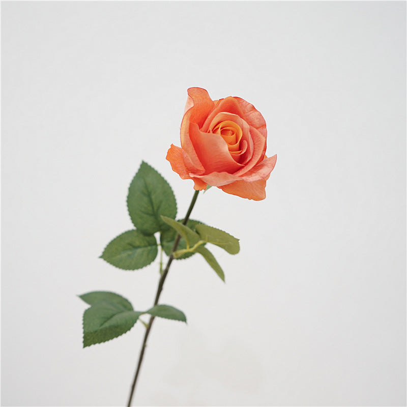 Rosas artificiales con tacto real de 26" para bodas y eventos - Champán
