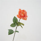 Rosas artificiales con tacto real de 26" para bodas y eventos - Champán