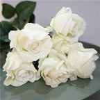 Rosas artificiales con tacto real de 26" para bodas y eventos - Rosa