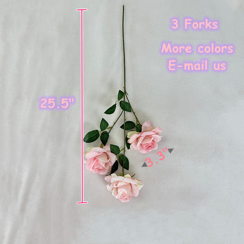 Rosas artificiales de 25" para bodas y eventos - Dusty coral