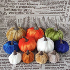 Calabazas artificiales 10 piezas para decoración de interiores - 1.3" Naranja