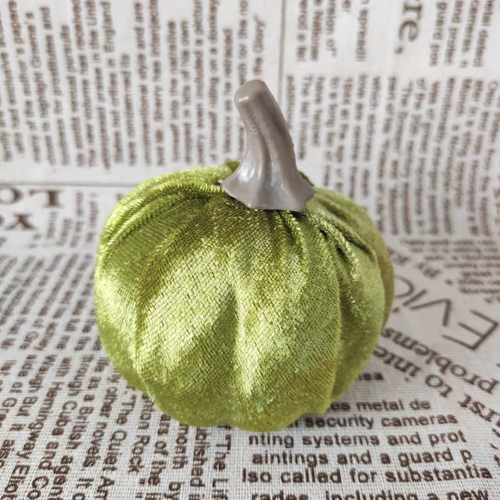 Calabazas artificiales 10 piezas para decoración de interiores - 1.3" Blanco