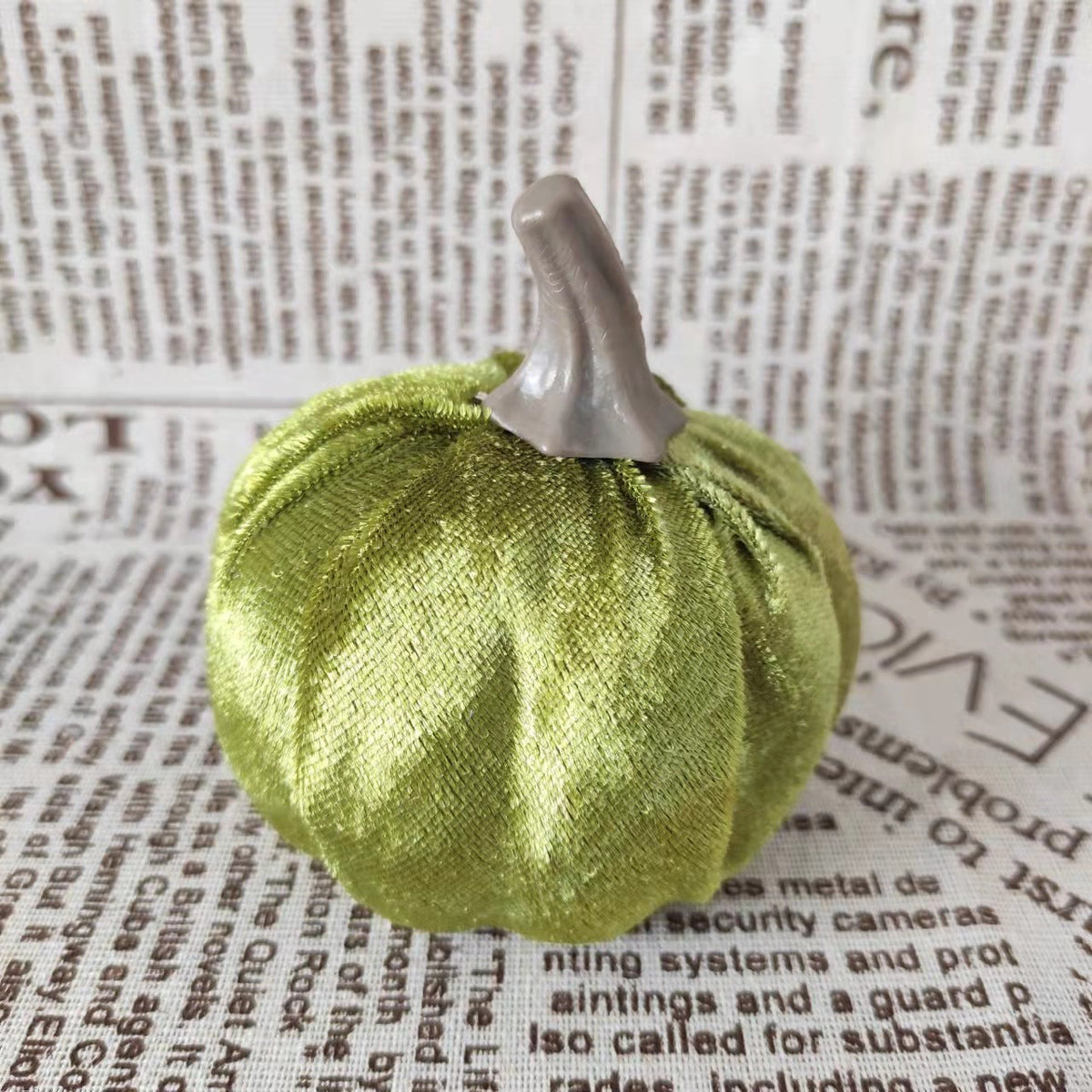 Calabazas artificiales 10 piezas para decoración de interiores - 1.3" Blanco