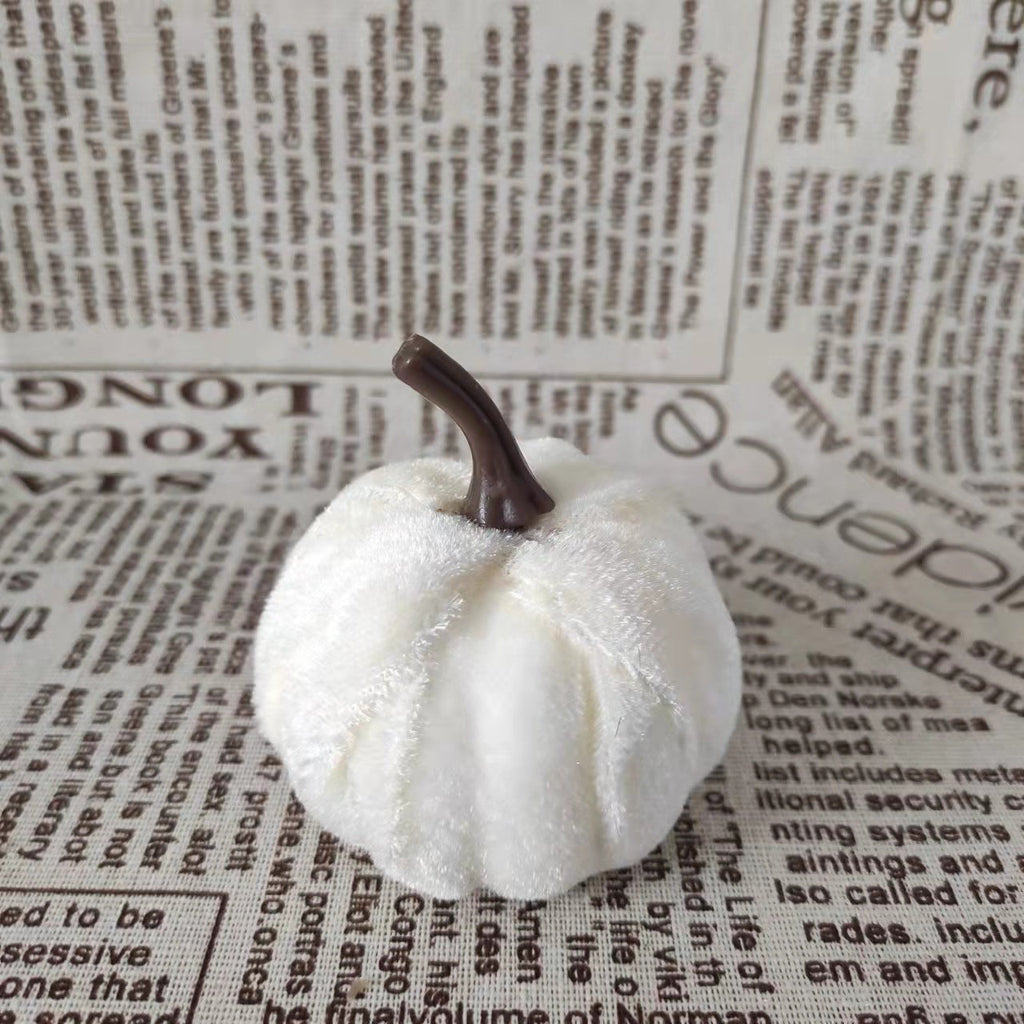Calabazas artificiales 10 piezas para decoración de interiores - 2.3" Verde