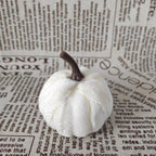 Calabazas artificiales 10 piezas para decoración de interiores - 2.3" Verde
