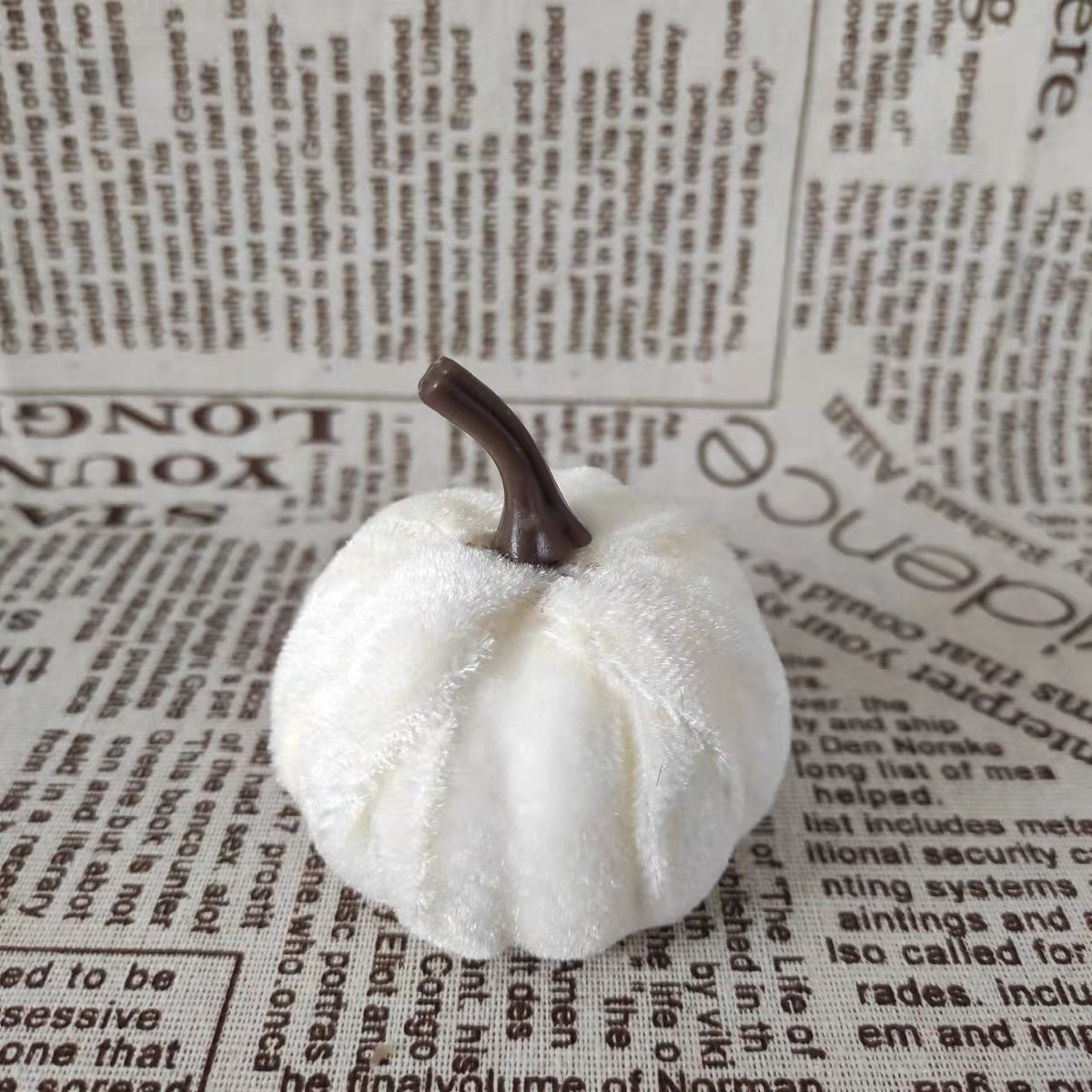 Calabazas artificiales 10 piezas para decoración de interiores - 2.3" Verde