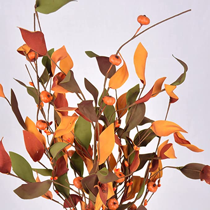 Calabazas artificiales de 26" x 7" para decoración navideña
