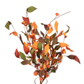Calabazas artificiales de 26" x 7" para decoración navideña - Naranja