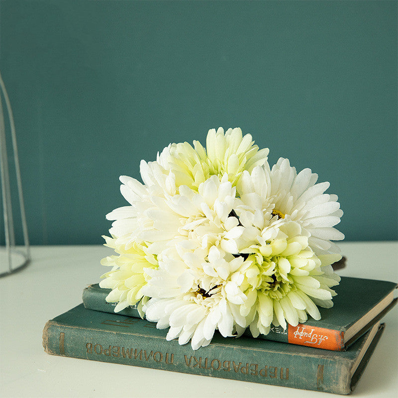 Margaritas artificiales de 11" para bodas y eventos - Blanco/crema