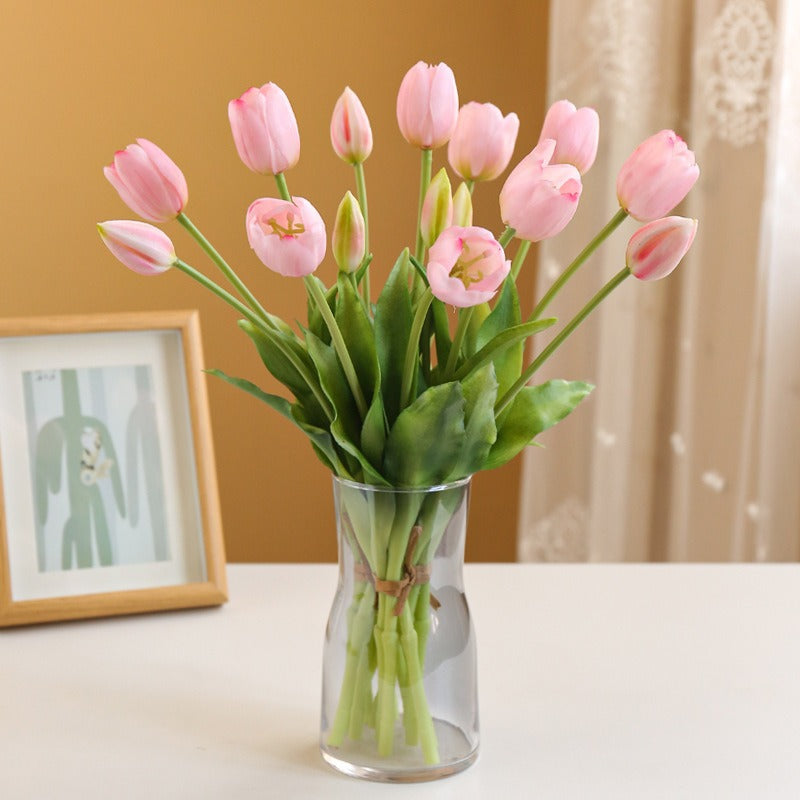 Ramo de Tulipanes Artificiales de Látex Real Touch