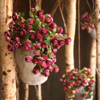 Ranúnculos artificiales de 16" para bodas y eventos - Morado