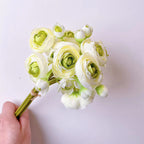 Ranúnculos artificiales de 12" x 5" para bodas y eventos