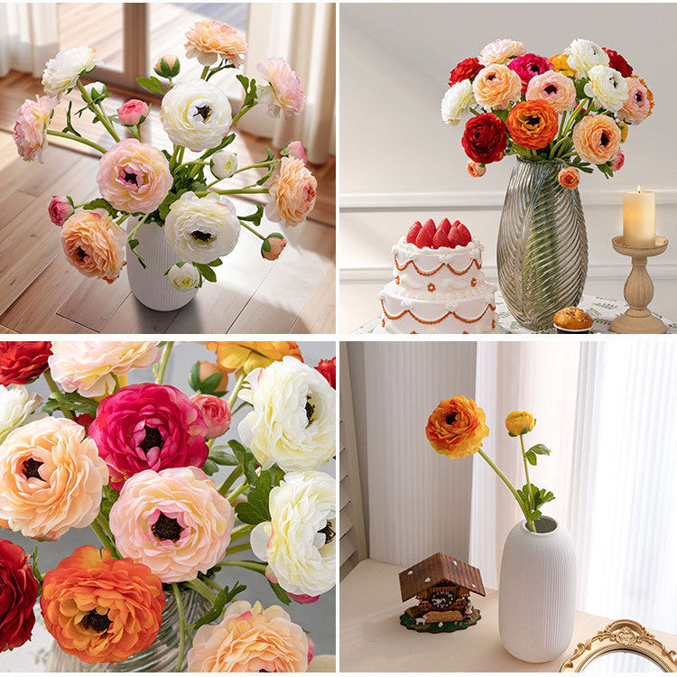 Ranúnculos artificiales de 20" para bodas y eventos