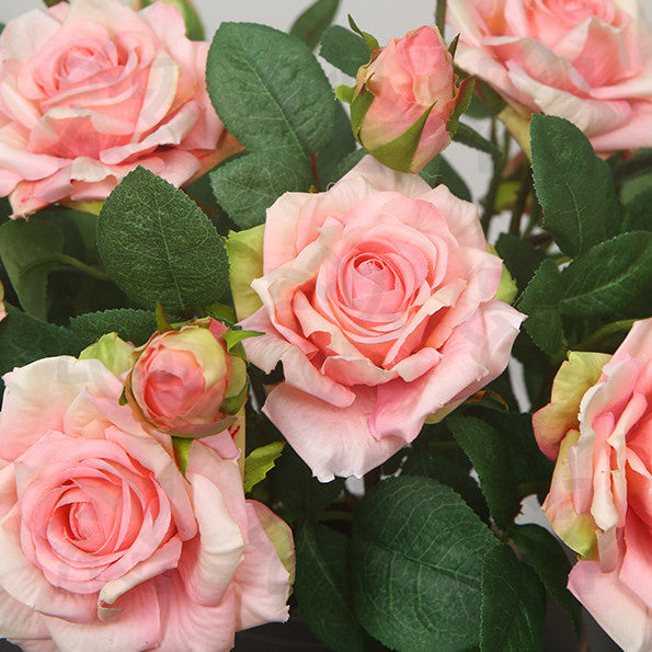 Rosas artificiales con tacto real de 18.5" para bodas y eventos