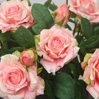 Rosas artificiales con tacto real de 18.5" para bodas y eventos