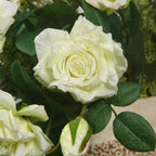 Rosas artificiales con tacto real de 18.5" para bodas y eventos