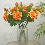 Rosas artificiales con tacto real de 18.5" para bodas y eventos