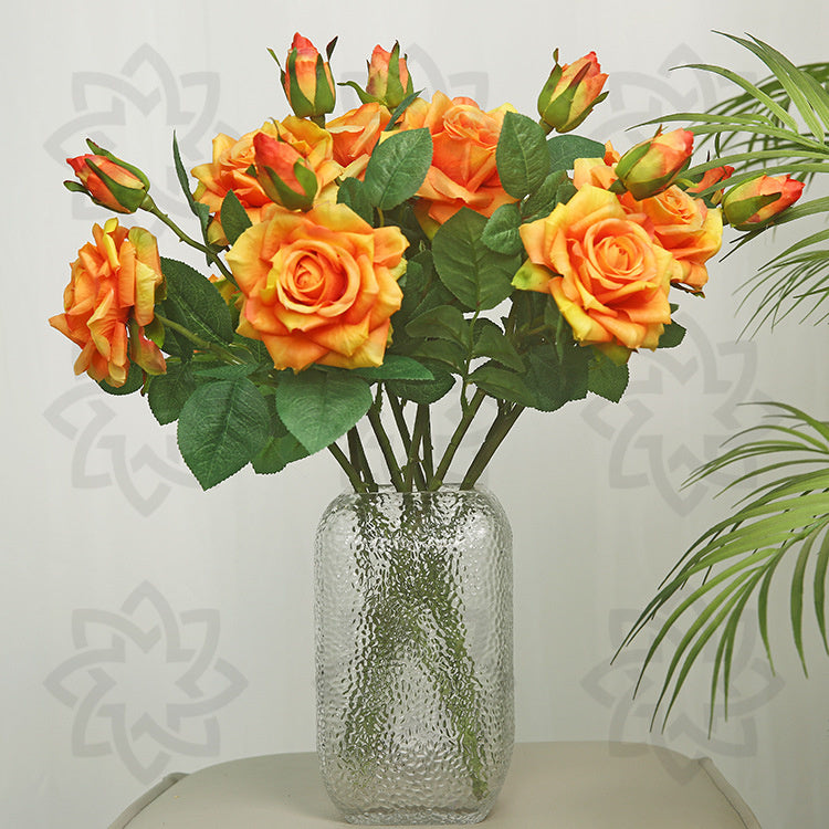 Rosas artificiales con tacto real de 18.5" para bodas y eventos