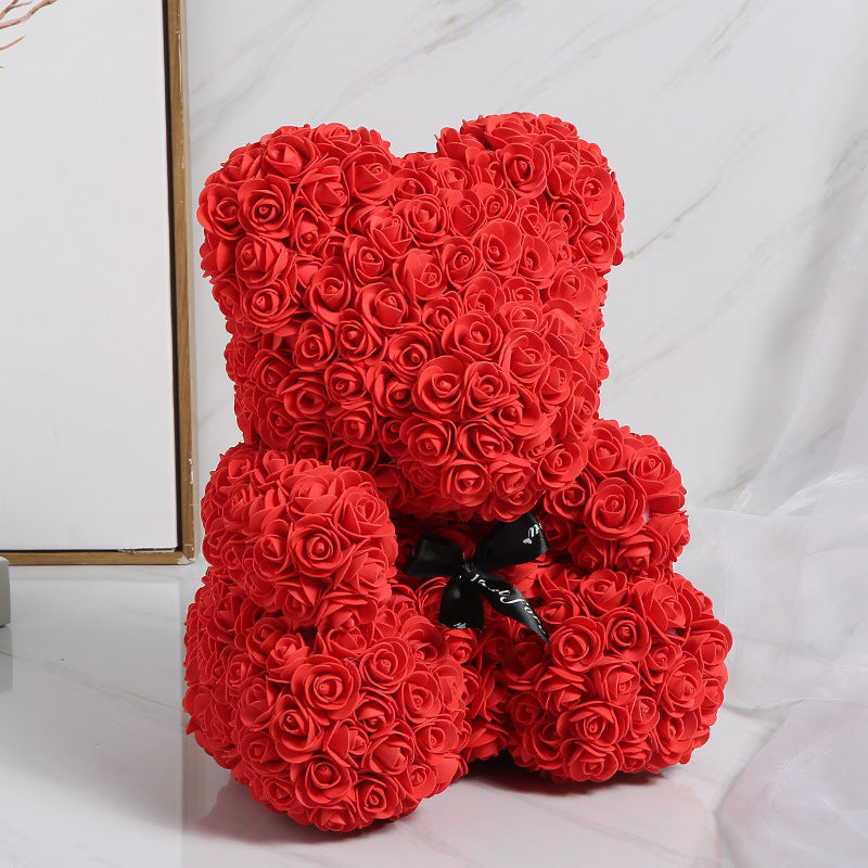 Rosas artificiales para decoración de interiores - Rojo 40cm/15.7"
