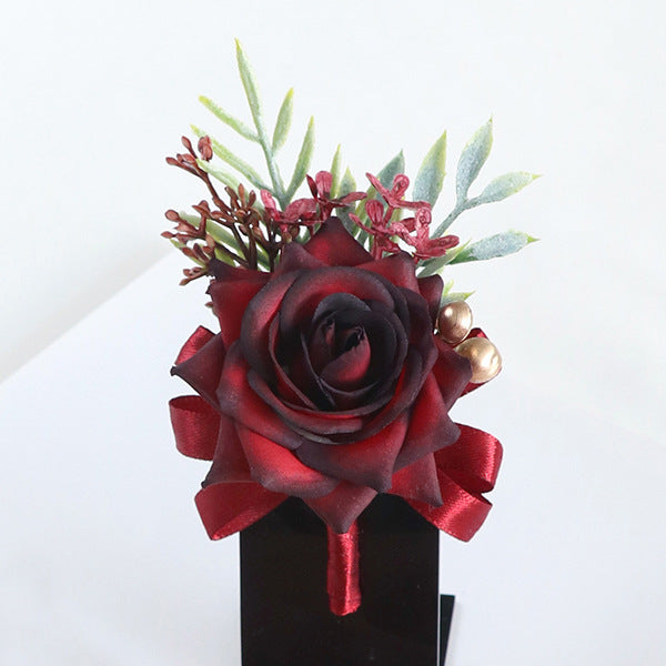 Rosas artificiales de 5" x 3" para jardín, balcón y terraza - Naranja