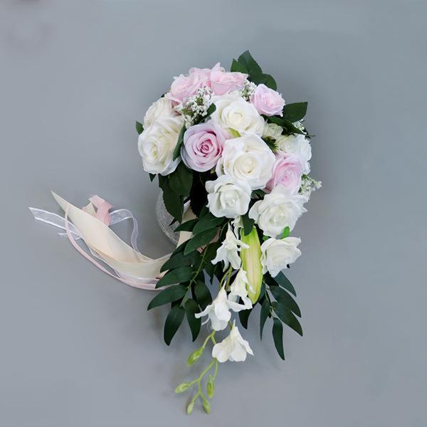 Rosas artificiales de 9" para bodas y eventos
