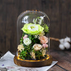 Rosas artificiales de 8" x 6" para decoración del hogar, eventos y escaparates - Morado degradado