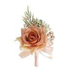 Rosas artificiales de 5" x 3" para jardín, balcón y terraza