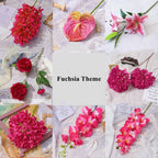 Campanillas artificiales para bodas y eventos - 20" rose
