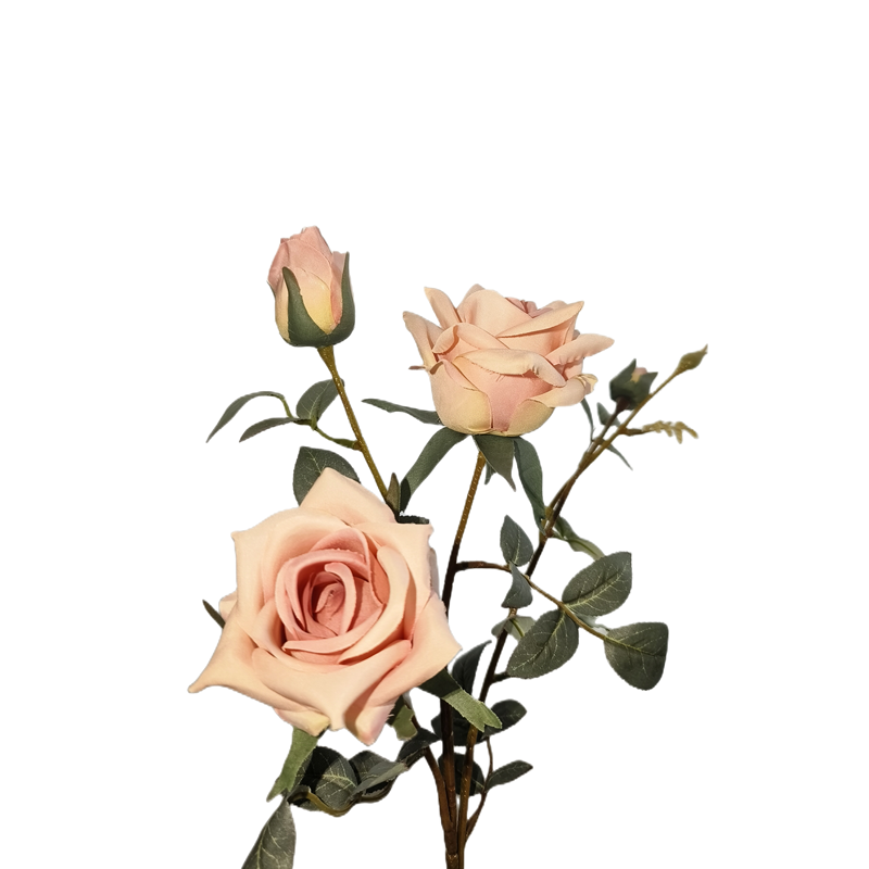 Rosas artificiales de 25" para bodas y eventos - Dusty champán