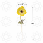 Rosas artificiales con tacto real de 17" 9 piezas para bodas y eventos