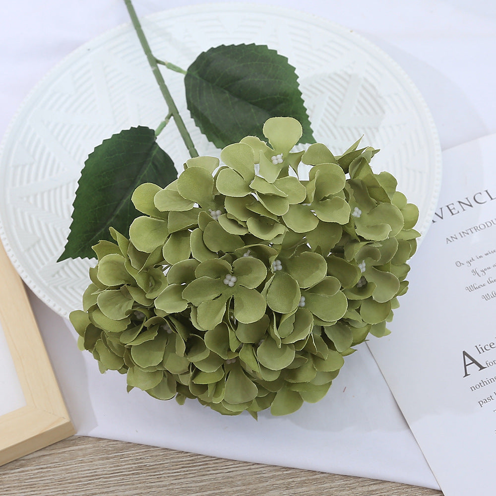 Hortensias artificiales de 24" 5 piezas para bodas y eventos - Dark naranja