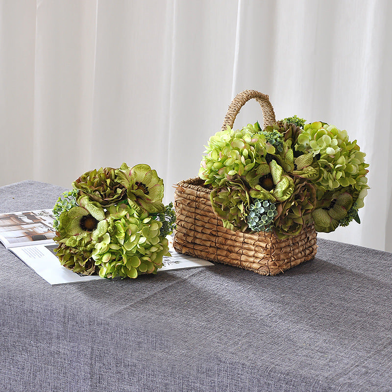 Hortensias artificiales de 11" para bodas y eventos - Navy azul ombre