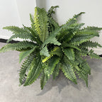 Helechos artificiales con resistencia a los rayos UV de 22" 2 piezas para jardín, balcón y terraza - Verde