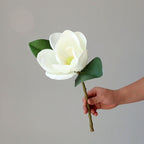 Magnolias artificiales con tacto real de 15" para bodas y eventos