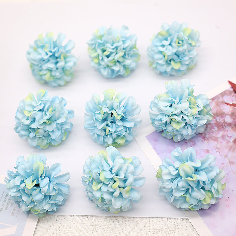 Hortensias artificiales de 1.7" 10 piezas para bodas y eventos - Marfil