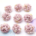 Hortensias artificiales de 1.7" 10 piezas para bodas y eventos - Degradado rosa