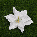 Flores de Pascua artificiales de 5" x 5" 10 piezas para bodas y eventos